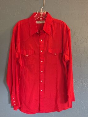 Corral Vibrant Red Western-Style Button-Down Shirt